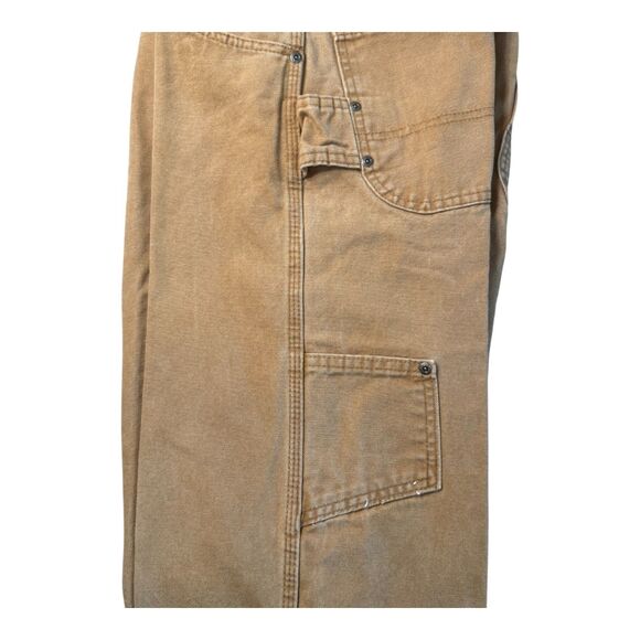 Dickies Relaxed Fit Sanded Duck Carpenter Pants Men's 34x32 DU336 Brown Cotton - Picture 3 of 12